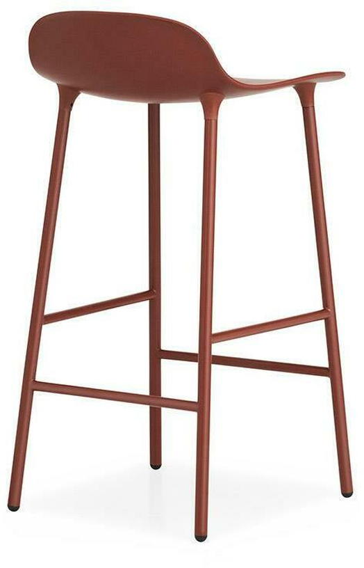 Tabouret de bar en acier et pp rouge 65 cm Form - Normann Copenhagen - The Cool Republic