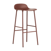 Tabouret de bar en acier et pp rouge 75 cm Form - Normann Copenhagen - The Cool Republic