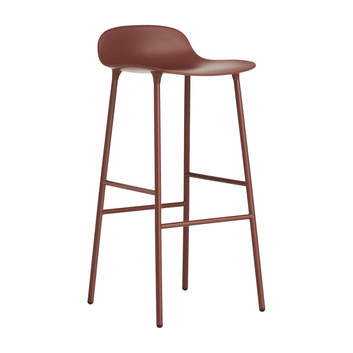 Tabouret de bar en acier et pp rouge 75 cm Form - Normann Copenhagen - The Cool Republic