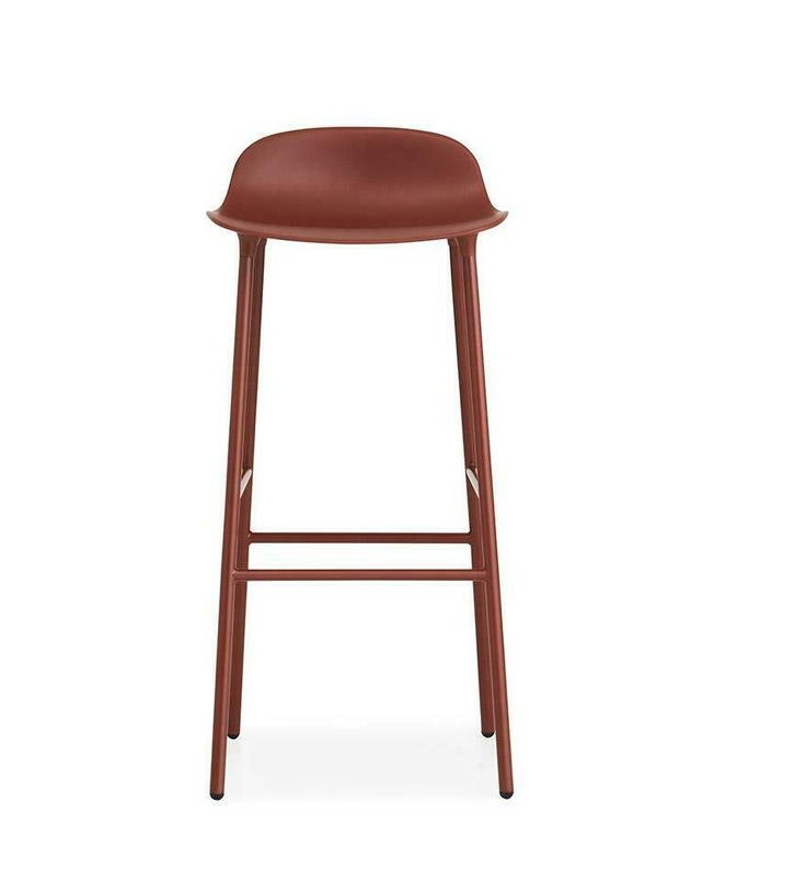 Tabouret de bar en acier et pp rouge 75 cm Form - Normann Copenhagen - The Cool Republic