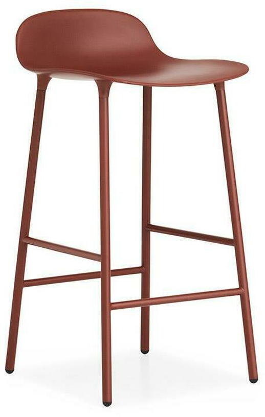 Tabouret de bar en acier et pp rouge 75 cm Form - Normann Copenhagen - The Cool Republic