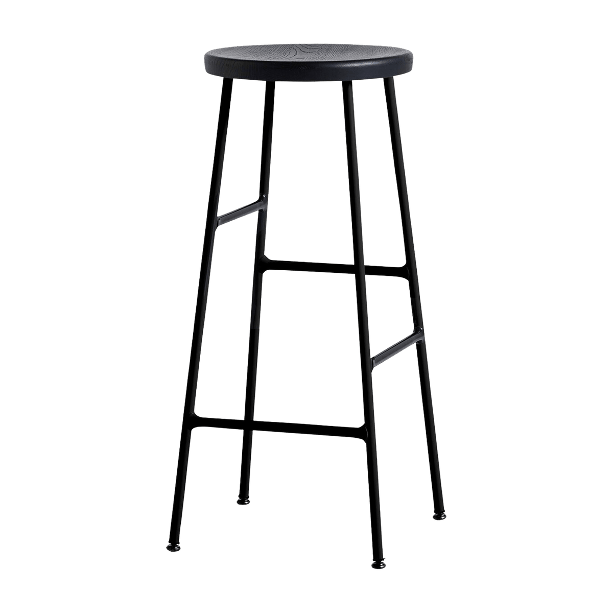 Tabouret de bar en acier noir 75 cm Cornet High - HAY - The Cool Republic