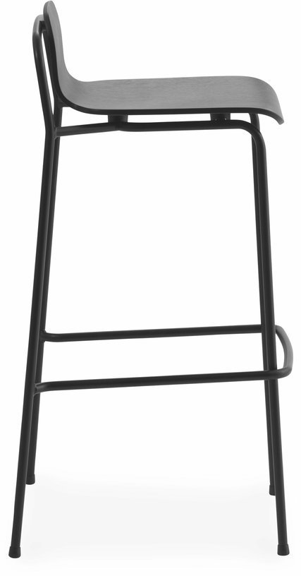 Tabouret de bar en acier noir 75 cm Studio Oak - Normann Copenhagen - The Cool Republic