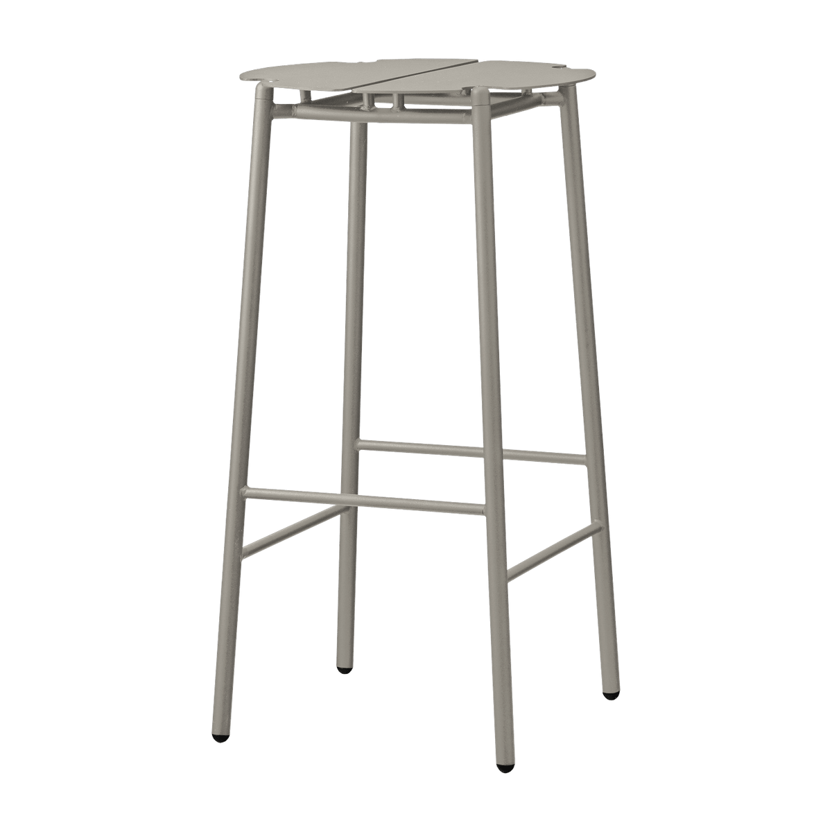 Tabouret de bar en acier taupe 75 cm Novo - AYTM - The Cool Republic