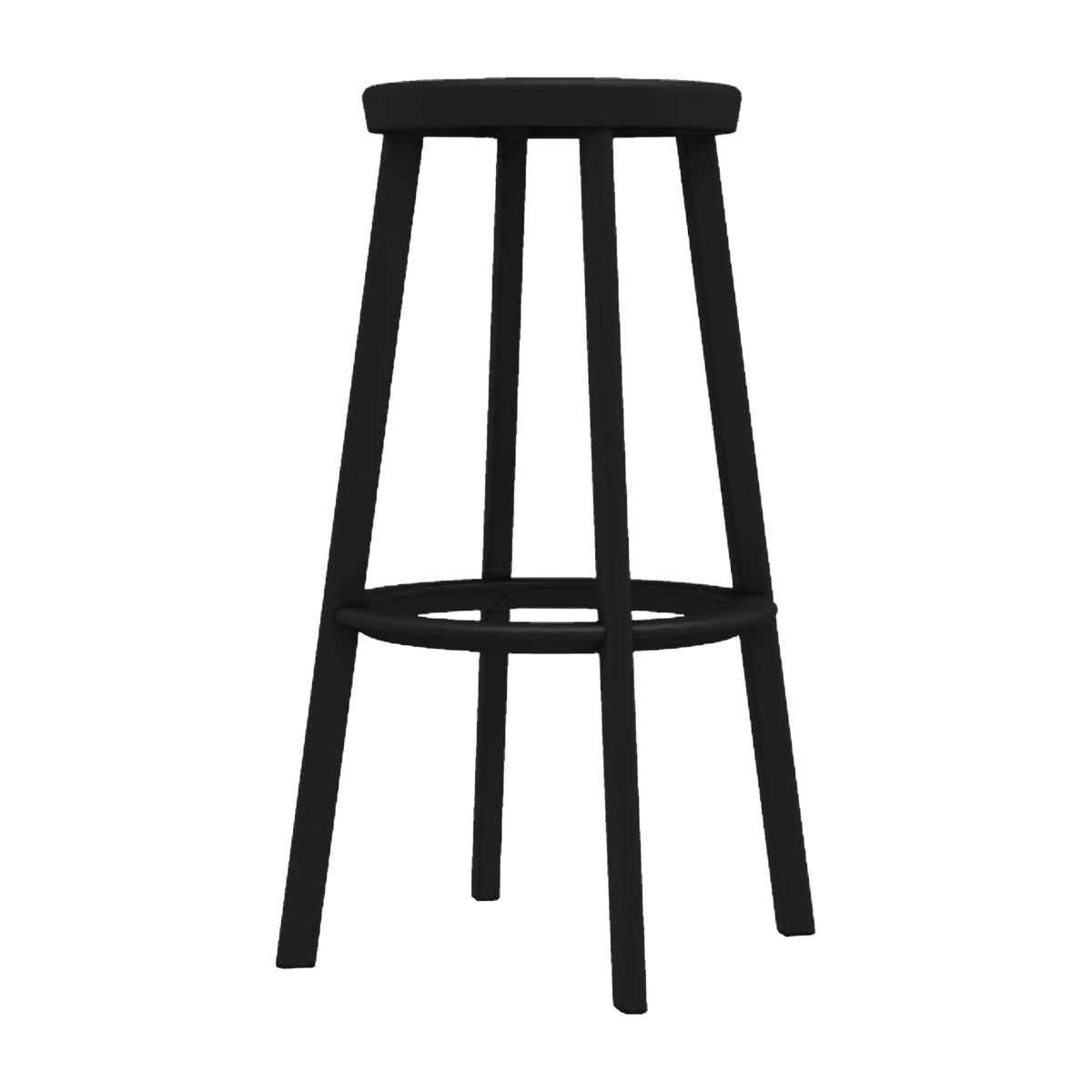 Tabouret de bar en aluminium noir 76 cm Deja-vu - Magis - The Cool Republic