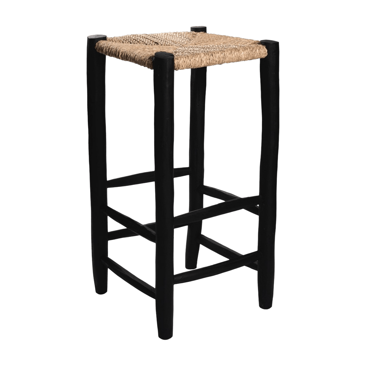 Tabouret de bar en bois noir 35x70 cm - Cosydar - The Cool Republic