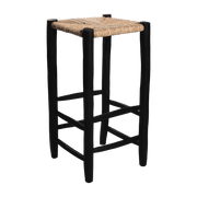 Tabouret de bar en bois noir 35x70 cm - Cosydar - The Cool Republic
