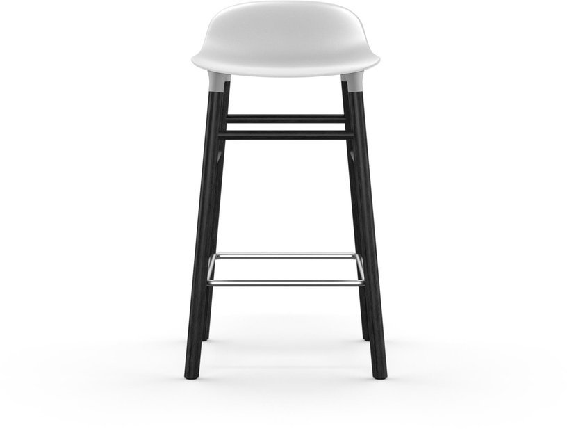 Tabouret de bar en bois noir et pp blanc 65 cm Form - Normann Copenhagen - The Cool Republic