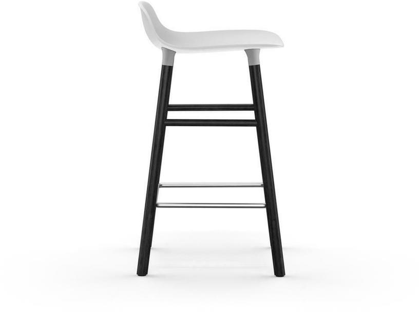 Tabouret de bar en bois noir et pp blanc 65 cm Form - Normann Copenhagen - The Cool Republic