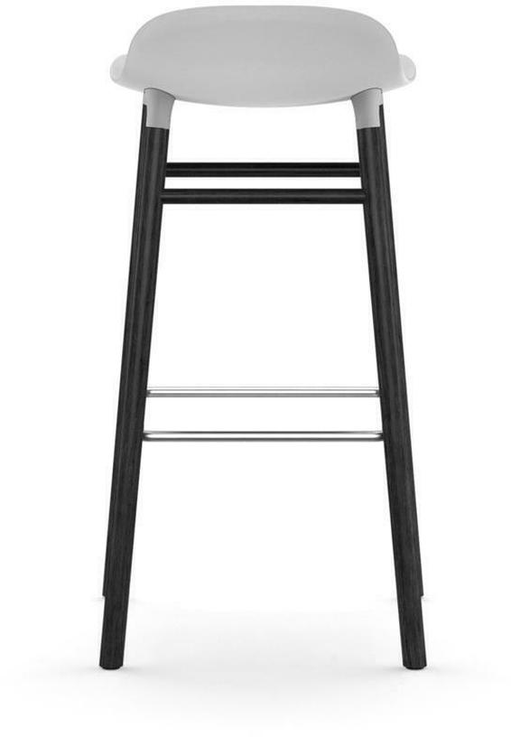 Tabouret de bar en bois noir et pp blanc 75 cm Form - Normann Copenhagen - The Cool Republic