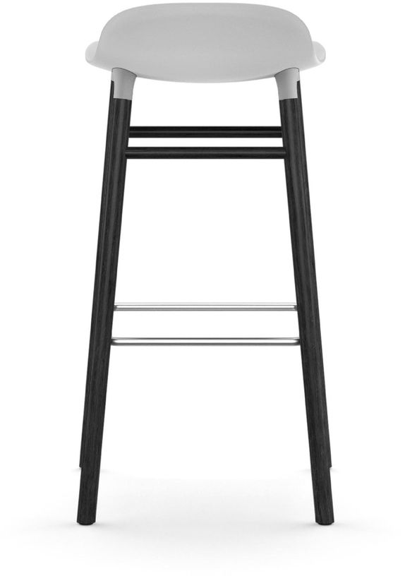 Tabouret de bar en bois noir et pp blanc 75 cm Form - Normann Copenhagen - The Cool Republic