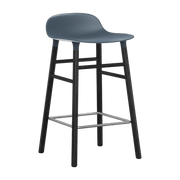Tabouret de bar en bois noir et pp bleu 65 cm Form - Normann Copenhagen - The Cool Republic