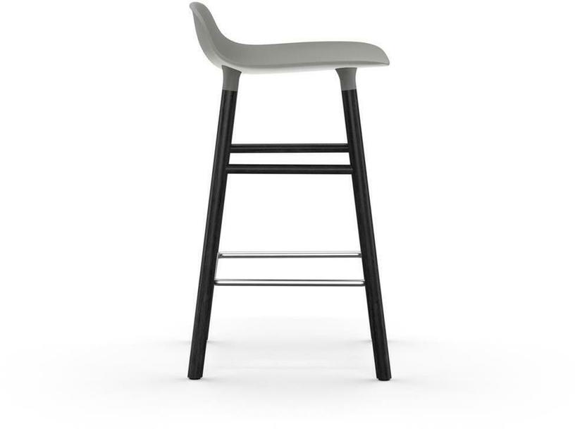 Tabouret de bar en bois noir et pp gris 65 cm Form - Normann Copenhagen - The Cool Republic