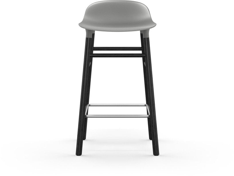 Tabouret de bar en bois noir et pp gris 65 cm Form - Normann Copenhagen - The Cool Republic