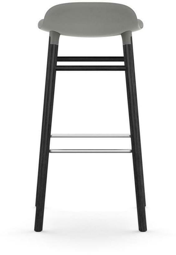Tabouret de bar en bois noir et pp gris 75 cm Form - Normann Copenhagen - The Cool Republic