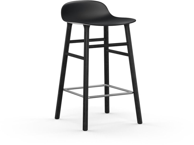 Tabouret de bar en bois noir et pp noir 65 cm Form - Normann Copenhagen - The Cool Republic