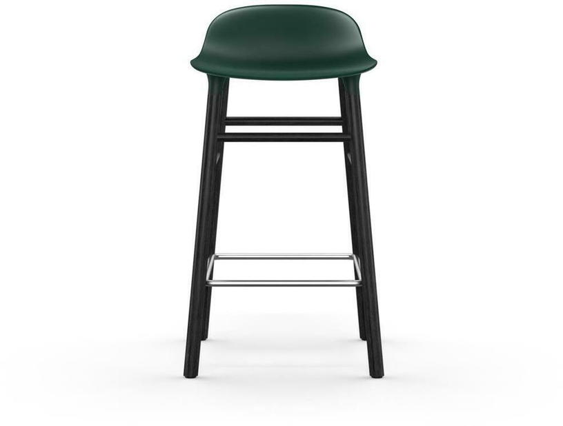 Tabouret de bar en bois noir et pp vert 65 cm Form - Normann Copenhagen - The Cool Republic
