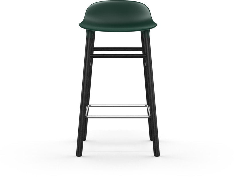 Tabouret de bar en bois noir et pp vert 65 cm Form - Normann Copenhagen - The Cool Republic