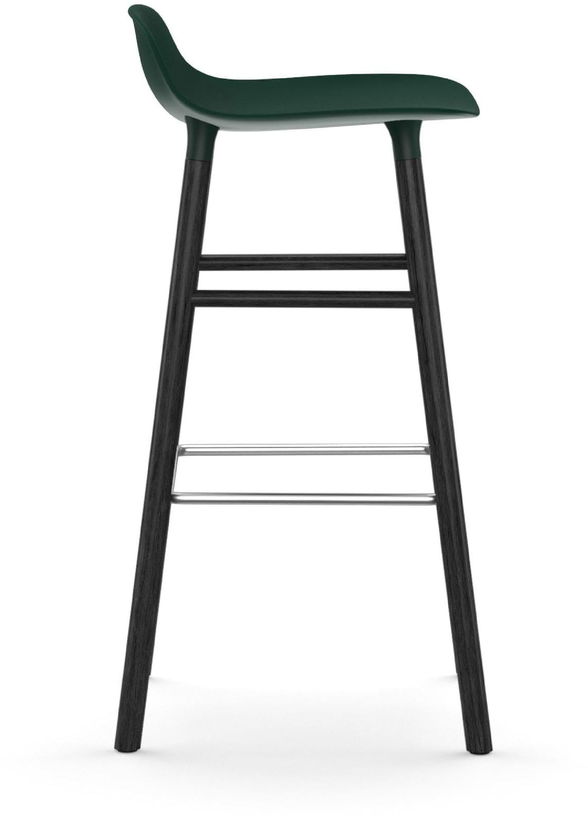 Tabouret de bar en bois noir et pp vert 75 cm Form - Normann Copenhagen - The Cool Republic