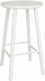 Tabouret de bar en bouleau blanc 63 cm ZigZag - Hans K - The Cool Republic