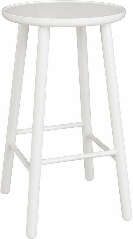Tabouret de bar en bouleau blanc 63 cm ZigZag - Hans K - The Cool Republic