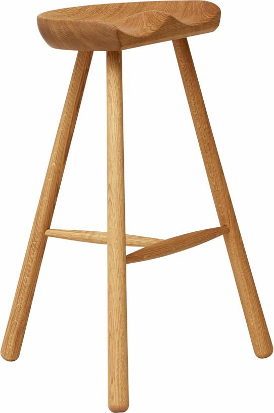 Tabouret de bar en chêne blanc huilé 68 cm Shoemaker - Form & Refine - The Cool Republic