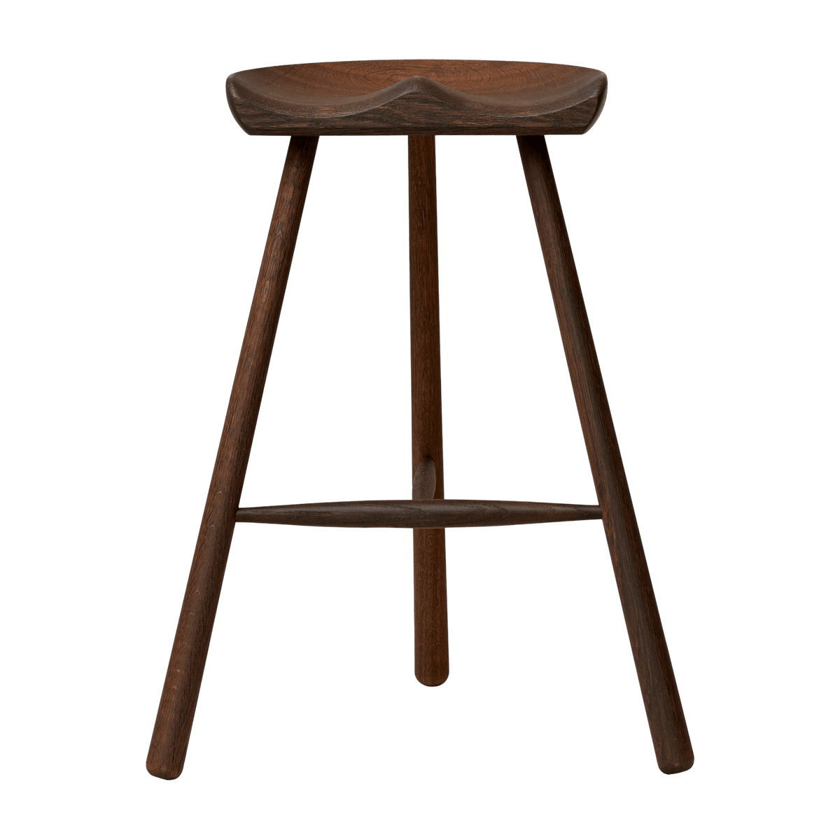 Tabouret de bar en chêne foncé 68 cm Shoemaker - Form & Refine - The Cool Republic