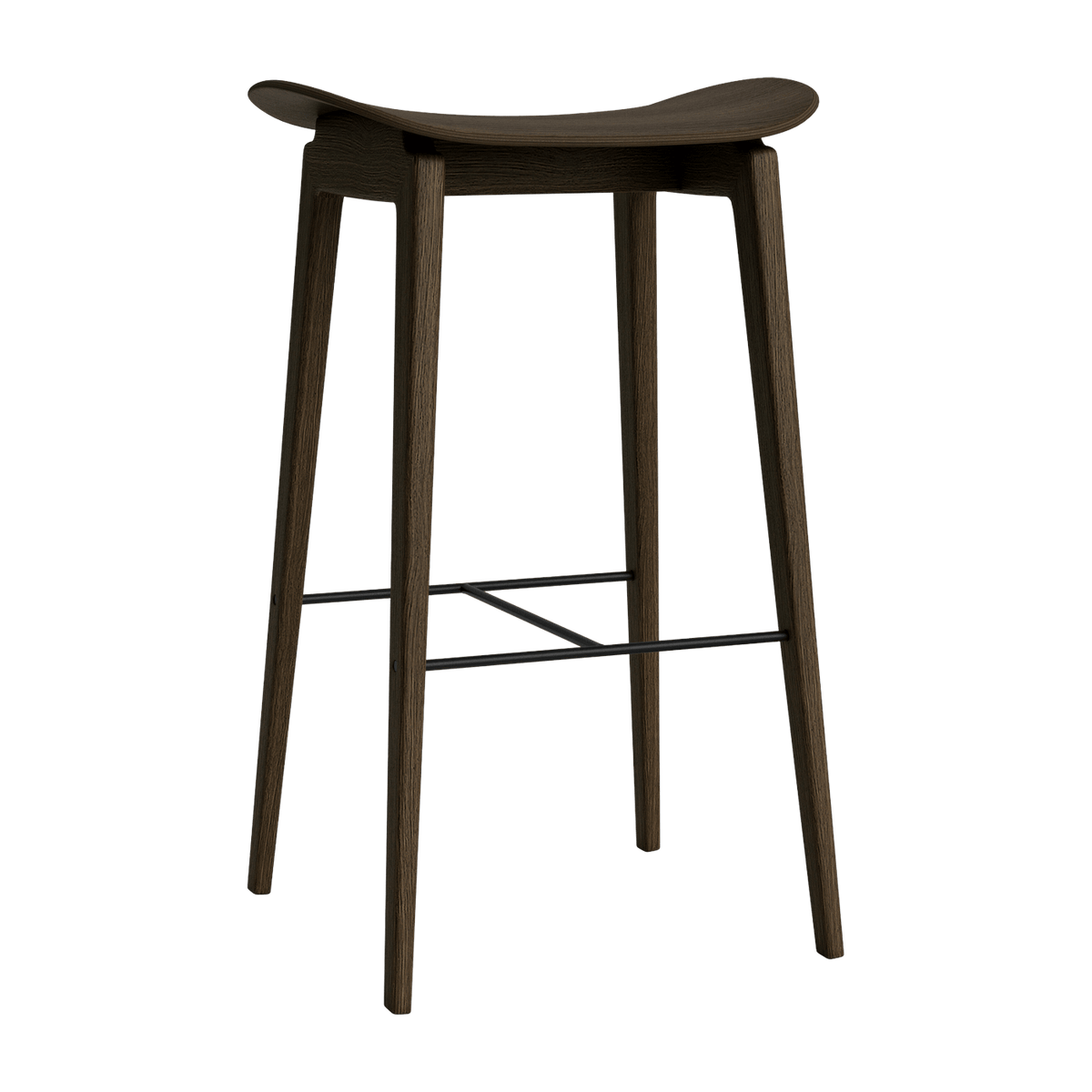 Tabouret de bar en chêne fumé 65 cm NY11 - NORR11 - The Cool Republic