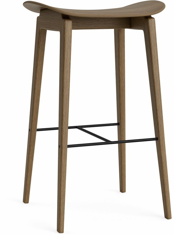 Tabouret de bar en chêne fumé clair 65 cm NY11 - NORR11 - The Cool Republic