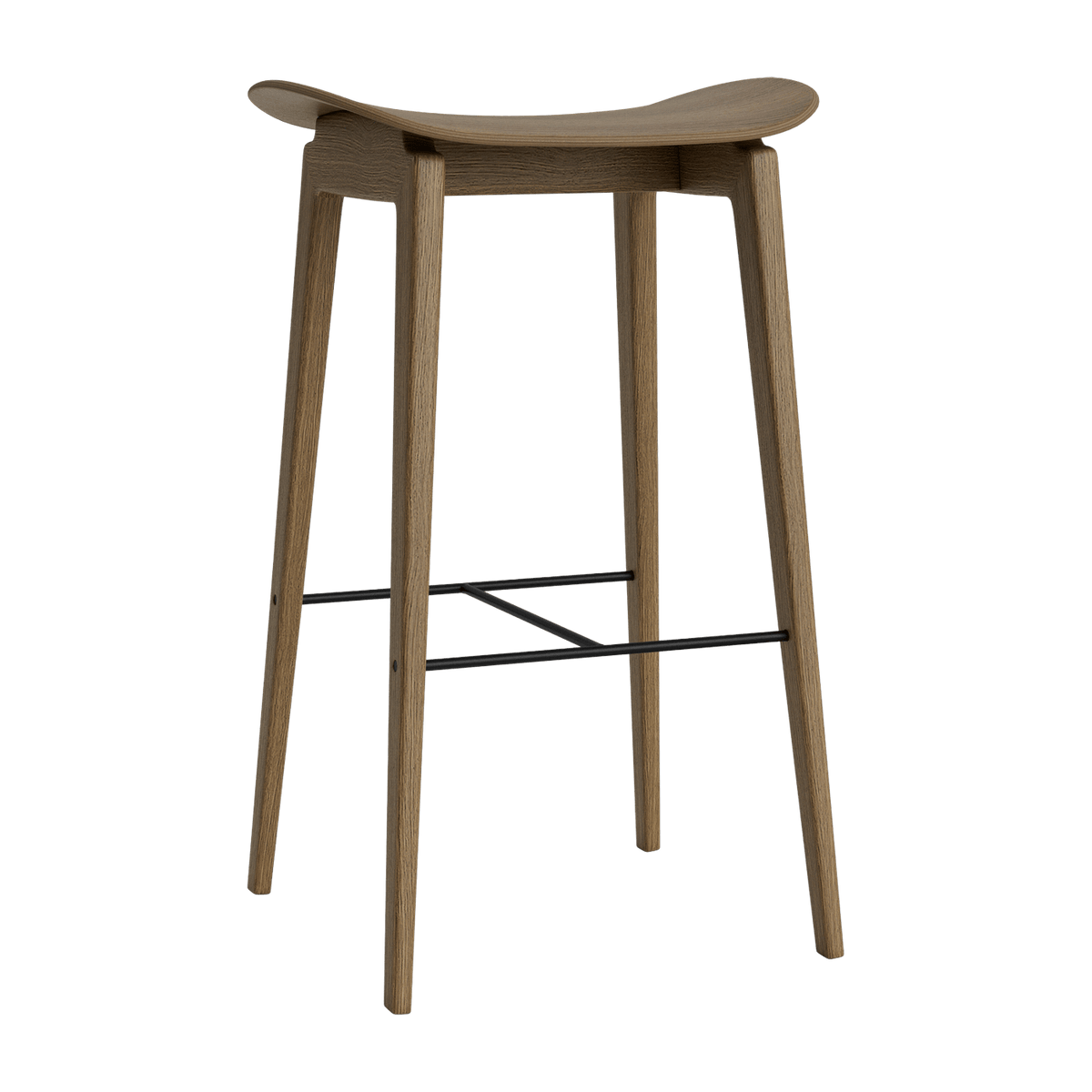 Tabouret de bar en chêne fumé clair 65 cm NY11 - NORR11 - The Cool Republic
