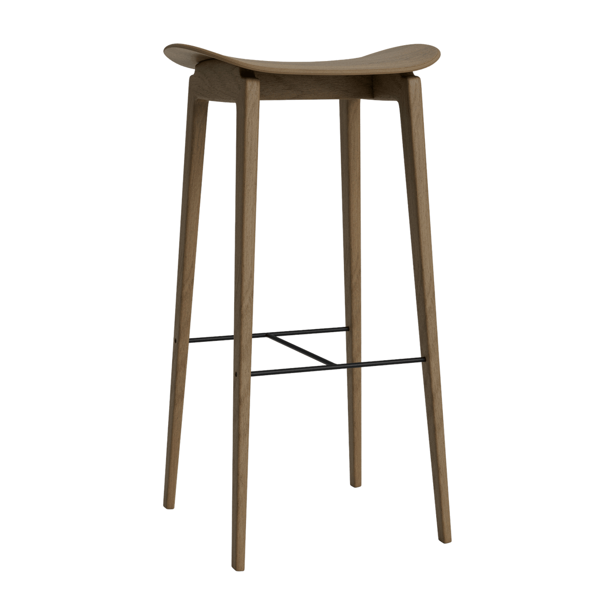 Bar stool in light smoked oak 75 cm NY11 - NORR11 - The Cool Republic