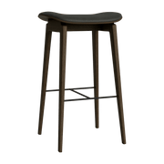 Tabouret de bar en chêne fumé et rembourrage anthracite 65 cm NY11 - NORR11 - The Cool Republic