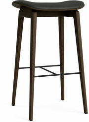 Tabouret de bar en chêne fumé et rembourrage anthracite 65 cm NY11 - NORR11 - The Cool Republic
