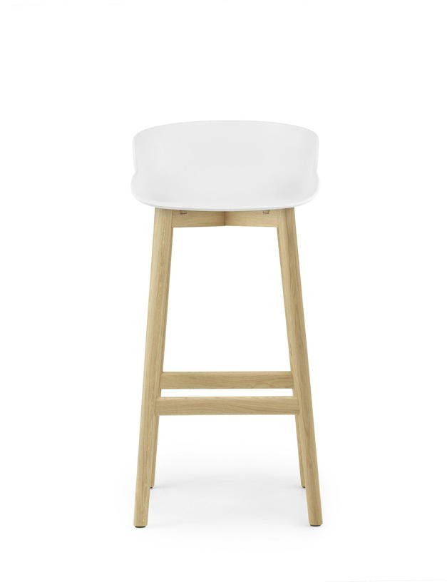 Tabouret de bar en chêne laqué et pp blanc 75 cm Hyg - Normann Copenhagen - The Cool Republic