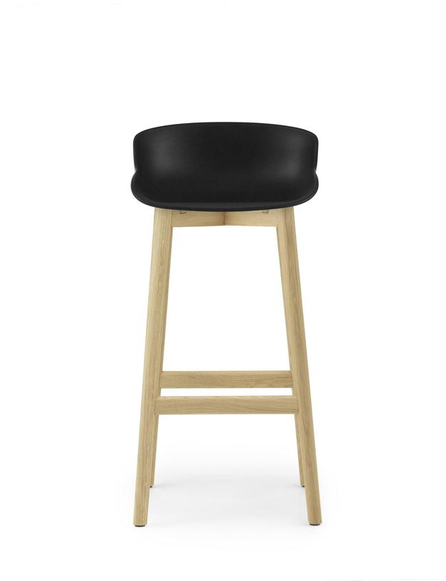 Tabouret de bar en chêne laqué et pp noir 75 cm Hyg - Normann Copenhagen - The Cool Republic