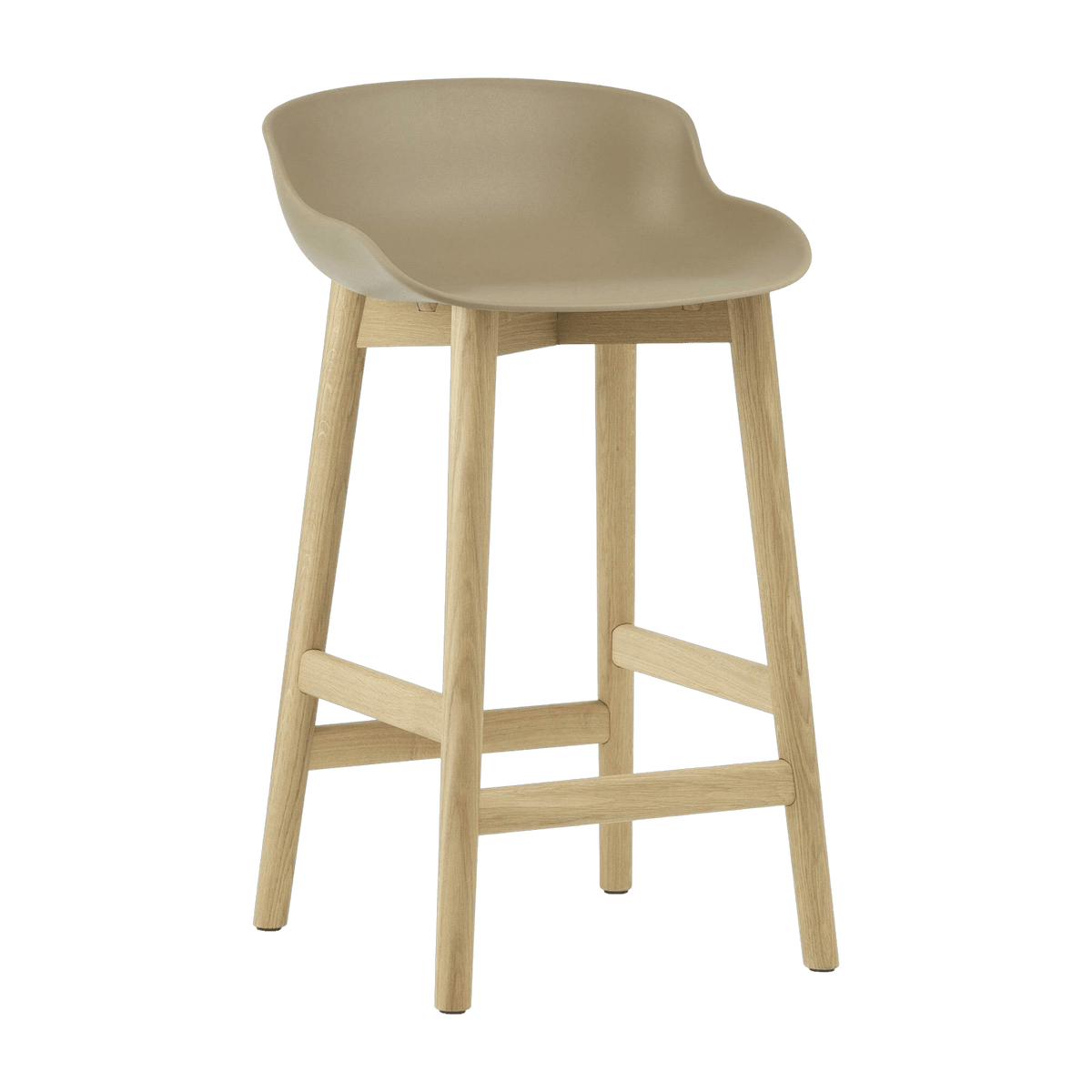 Tabouret de bar en chêne laqué et pp sable 65 cm Hyg - Normann Copenhagen - The Cool Republic