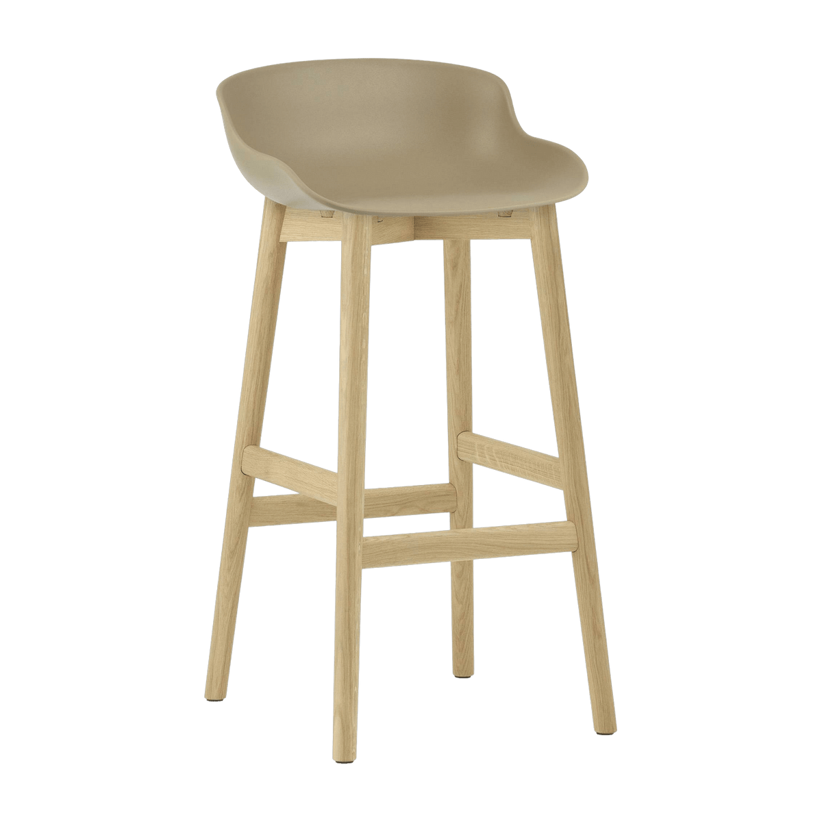 Tabouret de bar en chêne laqué et pp sable 75 cm Hyg - Normann Copenhagen - The Cool Republic