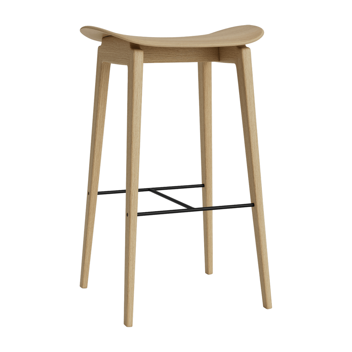 Bar stool in natural oak and 65 cm NY11 - NORR11 - The Cool Republic