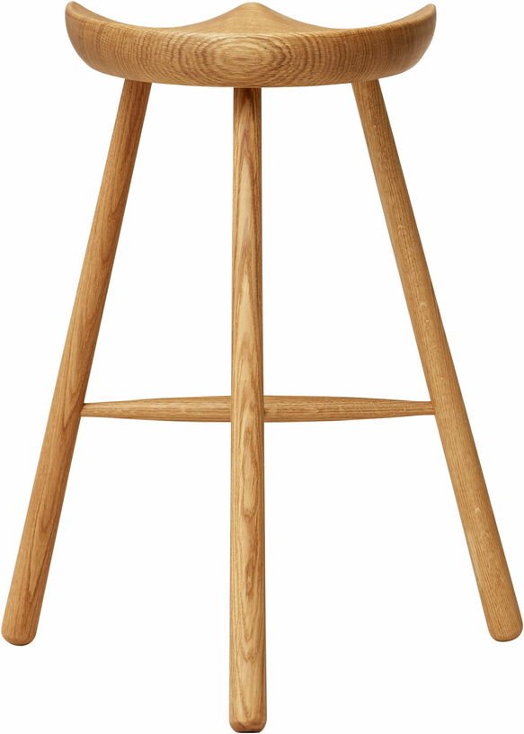 Tabouret de bar en chêne naturel 68 cm Shoemaker - Form & Refine - The Cool Republic