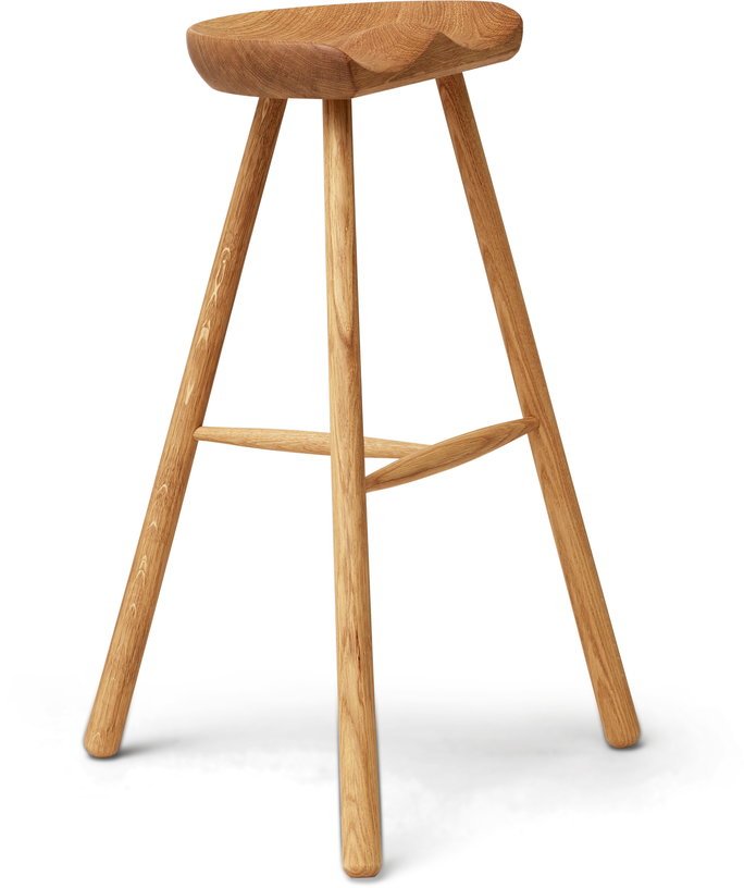 Tabouret de bar en chêne naturel 68 cm Shoemaker - Form & Refine - The Cool Republic