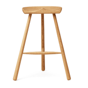 Tabouret de bar en chêne naturel 68 cm Shoemaker - Form & Refine - The Cool Republic