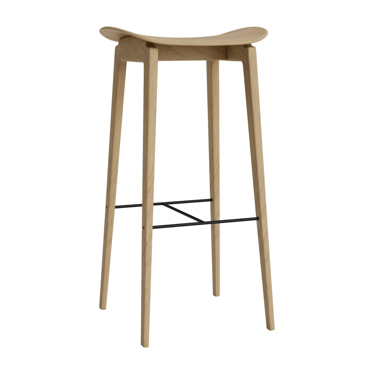 Tabouret de bar en chêne naturel 75 cm NY11 - Norr11 - The Cool Republic