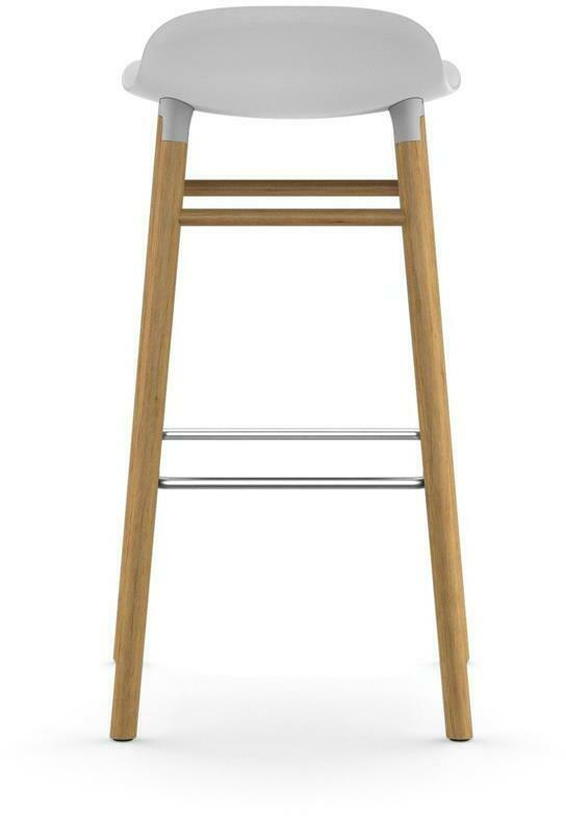 Tabouret de bar en chêne naturel et pp blanc 75 cm Form - Normann Copenhagen - The Cool Republic