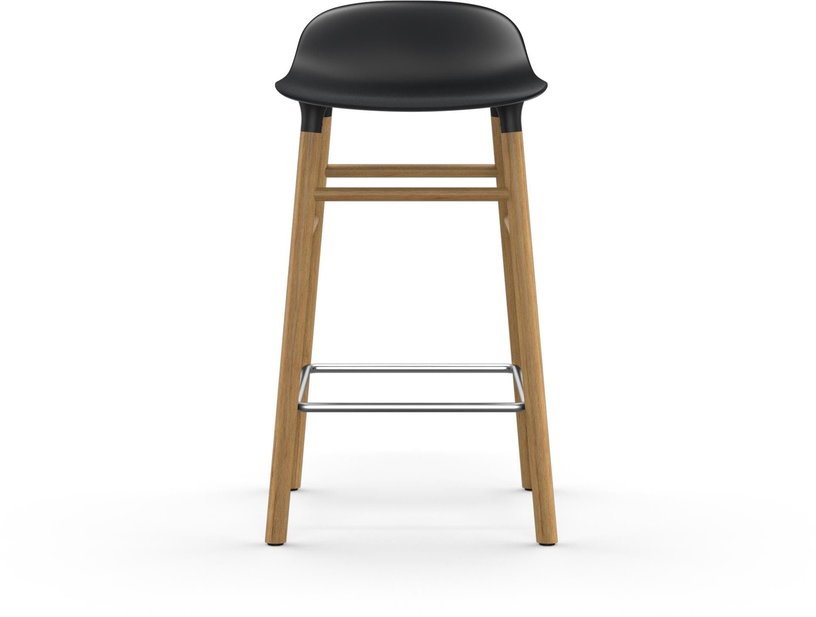 Tabouret de bar en chêne naturel et pp noir 65 cm Form - Normann Copenhagen - The Cool Republic