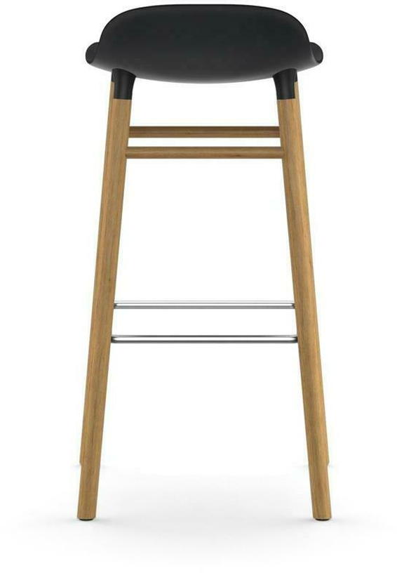 Tabouret de bar en chêne naturel et pp noir 75 cm Form - Normann Copenhagen - The Cool Republic