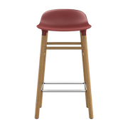 Tabouret de bar en chêne naturel et pp rouge 65 cm Form - Normann Copenhagen - The Cool Republic