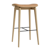 Tabouret de bar en chêne naturel et rembourrage camel 75 cm NY11 - NORR11 - The Cool Republic