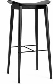 Tabouret de bar en chêne noir 75 cm NY11 - NOR11 - The Cool Republic