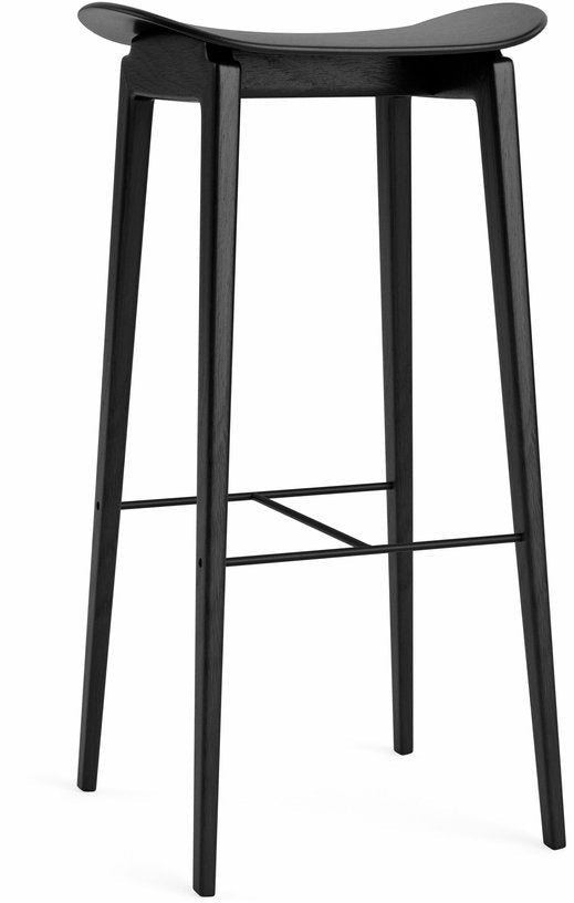 Tabouret de bar en chêne noir 75 cm NY11 - NOR11 - The Cool Republic