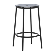 Tabouret de bar en chêne noir et acier noir 65 cm Circa noir Oak - Normann Copenhagen - The Cool Republic